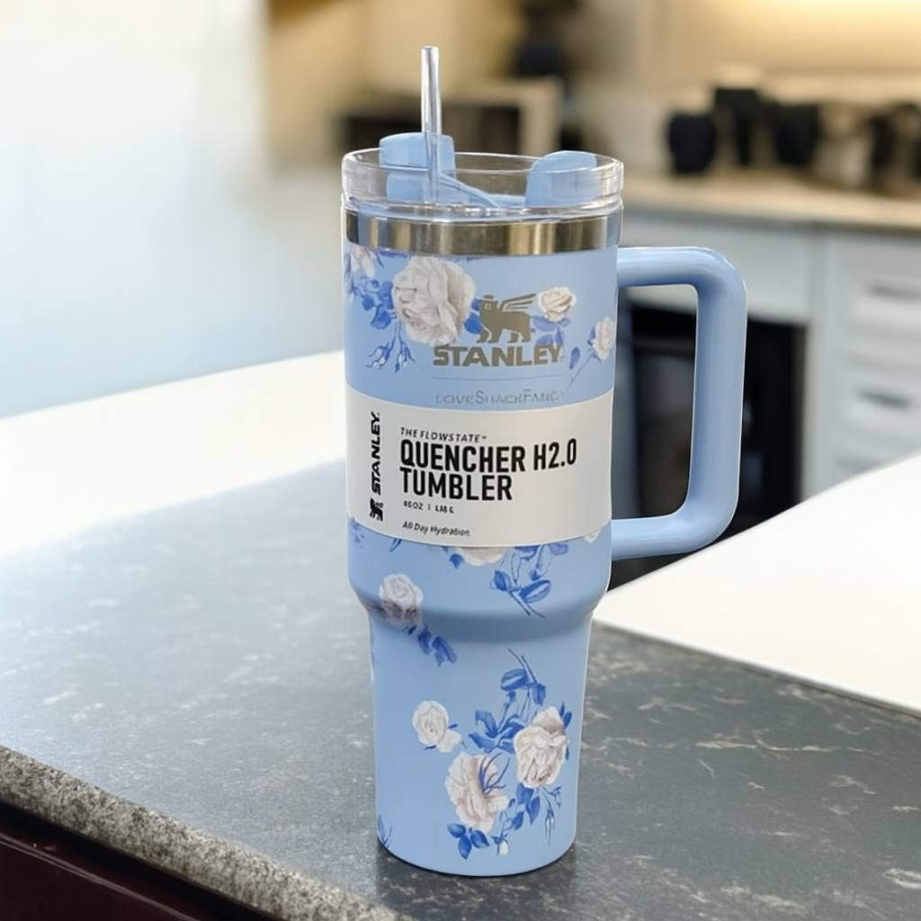 Stainless Steel Stanley Tumbler Glossy Marble Shades 1200ml