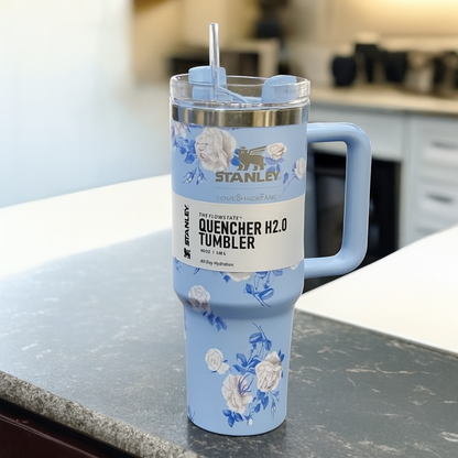 Stainless Steel Stanley Tumbler Glossy Marble Shades 1200ml