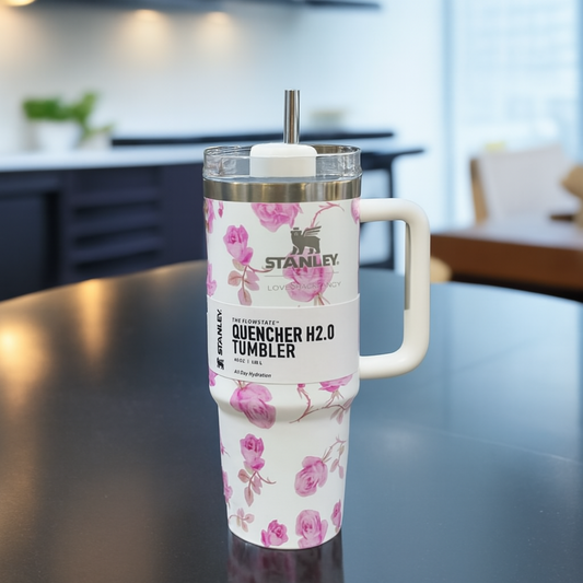 Stainless Steel Stanley Tumbler Glossy Marble Shades 1200ml