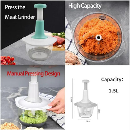 Manual Push Food Chopper