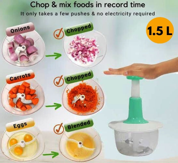 Manual Push Food Chopper