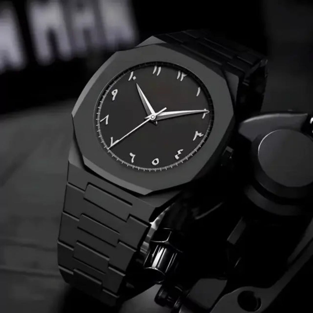 Black Analog Wrist Watch