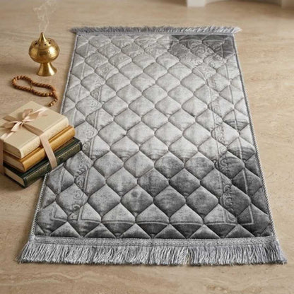 Royal Embossed Velvet Prayer Mat