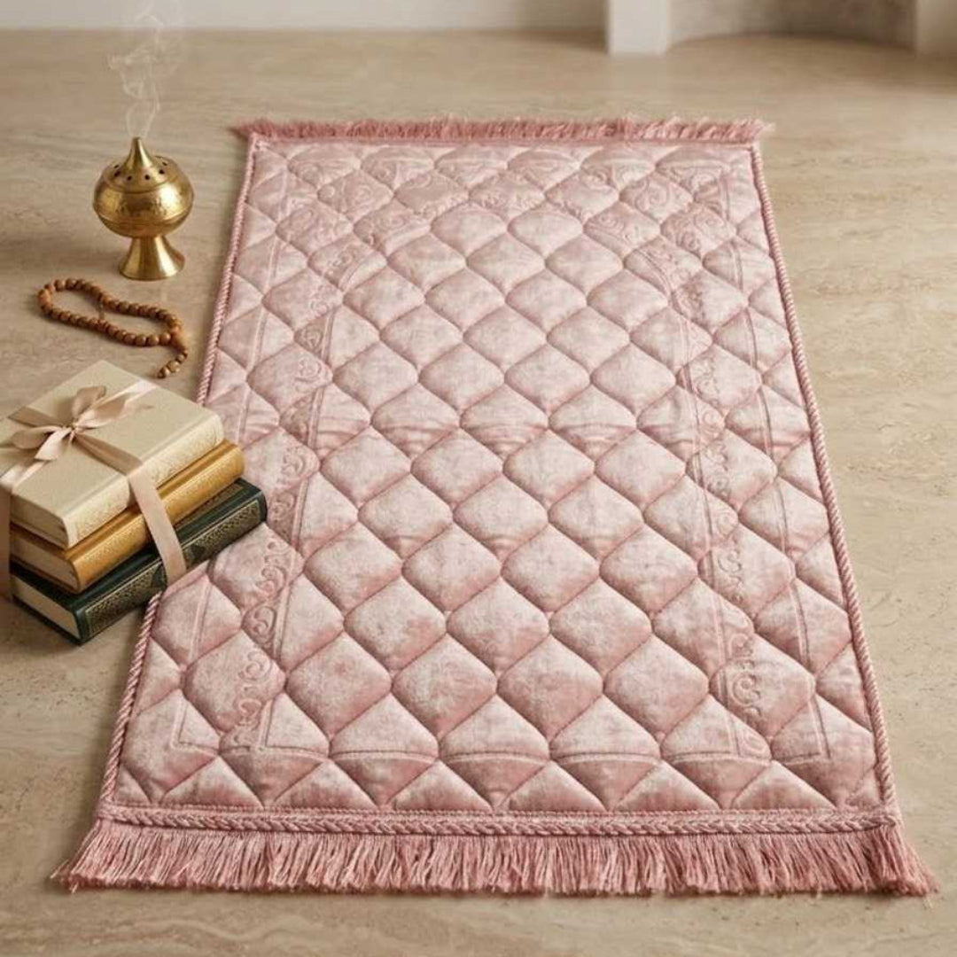 Royal Embossed Velvet Prayer Mat