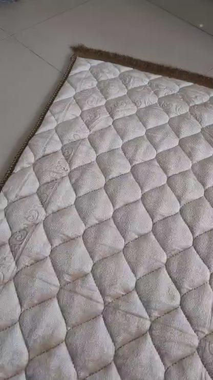 Royal Embossed Velvet Prayer Mat